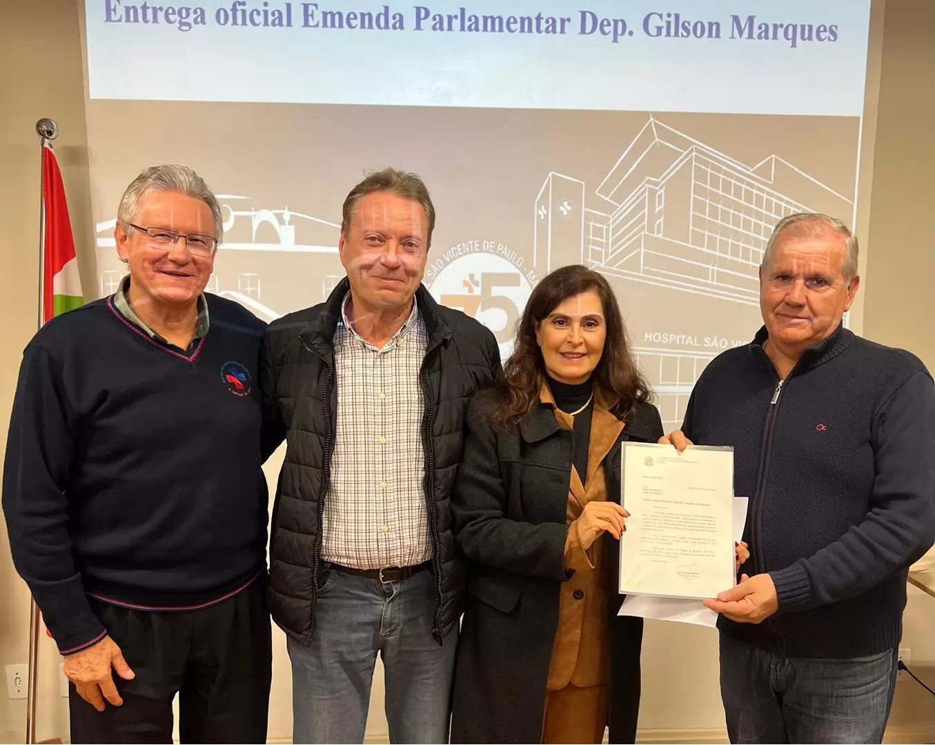 Hospital São Vicente de Paulo recebe R$ 1 milhão em emenda parlamentar do Deputado Gilson Marques